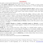 23. listopadu 2014 - ohlášky