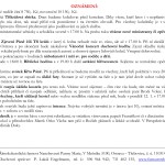 4. ledna 2015 - ohlášky