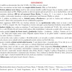 25. ledna 2015 - ohlášky