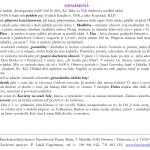 22. února 2015 - ohlášky