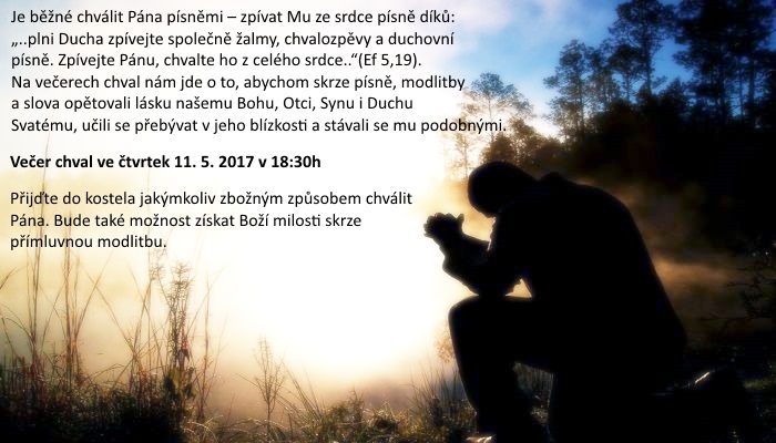 Večer chval 11.5.17